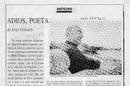 Adiós, poeta  [artículo].