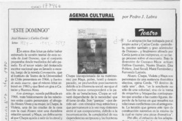 "Este domingo"  [artículo] Pedro J. Labra.
