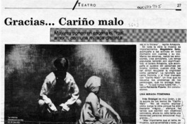 Gracias -- cariño malo  [artículo] Marietta Santi.
