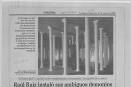 Raúl Ruiz instaló sus ambiguos demonios