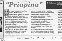 "Priapina"  [artículo] Jaime Hagel.