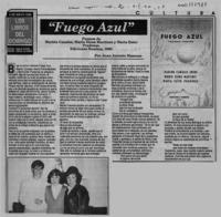 "Fuego Azul"  [artículo] Juan Antonio Massone.