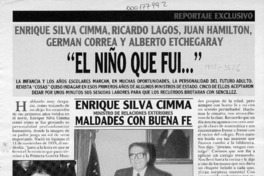 "El Niño que fui -- "  [artículo].
