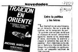 Entre la política y las letras  [artículo].