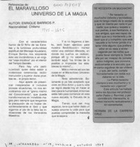 El Maravilloso universo de la magia  [artículo].