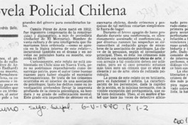 Una novela policial chilena  [artículo] Ignacio Valente.