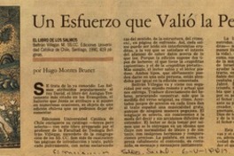 Un esfuerzo que valió la pena