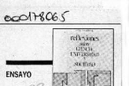 Reflexiones sobre Ciencia, Universidad y Sociedad  [artículo] Hernán Poblete Varas.