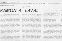 Ramón A. Laval  [artículo].