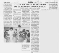 Tito y un viaje al interior de la sensibilidad poética  [artículo].