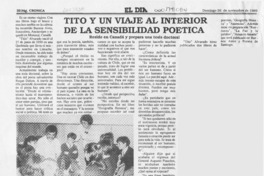 Tito y un viaje al interior de la sensibilidad poética  [artículo].