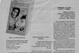 Crónicas de la otra ciudad  [artículo].