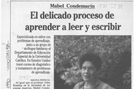 El delicado proceso de aprender a leer y escribir  [artículo] Maura Brescia.