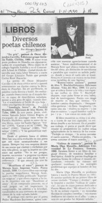 Diversos poetas chilenos  [artículo] Almagro Santander.