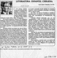 Literatura infantil chilena  [artículo] Juan Carlos González Colville.