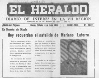 Hoy recuerdan el natalicio de Mariano Latorre  [artículo].