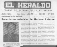 Recordaron natalicio de Mariano Latorre  [artículo].