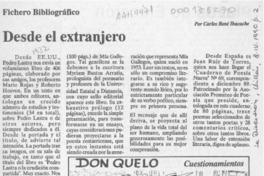 Desde el extranjero  [artículo] Carlos René Ibacache.