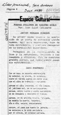 Espacio cultural  [artículo] Juan Guixé Cañizares.