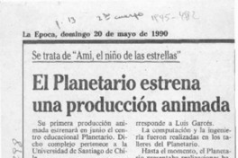 El Planetario estrena una producción animada  [artículo].