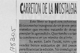 Carretón de la nostalgia  [artículo].