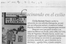 Cocinando en el exilio  [artículo].