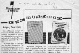 Escritorio  [artículo].