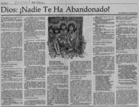 Dios, nadie te ha abandonado!  [artículo] Enrique Lafourcade.