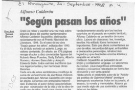 "Según pasan los años  [artículo] José Vargas Badilla.