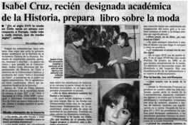 Isabel Cruz, recién designada académica de la Historia, prepara libro sobre la moda