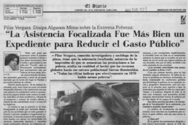 "La asistencia focalizada fue más bien un expediente para reducir el gasto público"