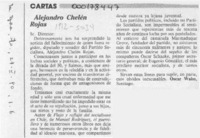 Alejandro Chelén Rojas  [artículo] Oscar Waiss.