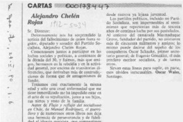 Alejandro Chelén Rojas  [artículo] Oscar Waiss.