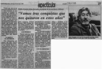 "Vamos tras conquistas que nos quitaron en estos años"  [artículo].