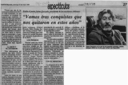 "Vamos tras conquistas que nos quitaron en estos años"  [artículo].