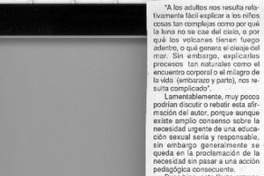 Educación sexual  [artículo] Tony Mifsud.