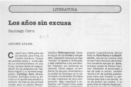 Los años sin excusa  [artículo] Antonio Avaria.