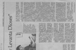 "Aquella que hunde mundos y levanta dioses"  [artículo] Mónica Rodríguez E.