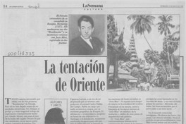 La tentación de Oriente