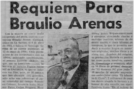 Réquiem para Braulio Arenas