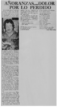 Añoranzas -- dolor por lo perdido