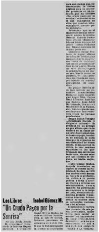 "Un crudo paseo por la sonrisa"