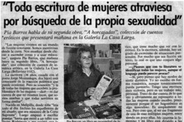 "Toda escritura de mujeres atraviesa por búsqueda de la propia sexualidad"