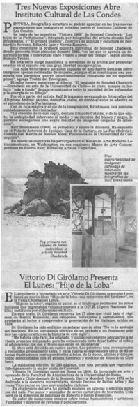 Vittorio Di Girolamo presenta el lunes "Hijo de la loba"