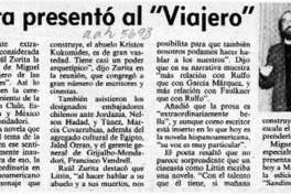 Zurita presentó al "Viajero"  [artículo].