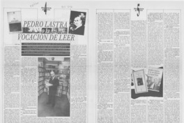 Pedro Lastra o la vocación de leer
