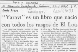 "Yaraví" es un libro que nació con todos los rasgos de El Loa  [artículo].