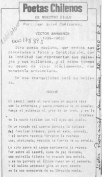 Poetas chilenos de nuestro siglo  [artículo] Juan Guixé Cañizares.