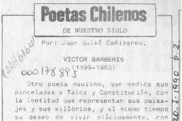 Poetas chilenos de nuestro siglo  [artículo] Juan Guixé Cañizares.