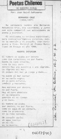 Poetas chilenos de nuestro siglo  [artículo] Juan Guixé Cañizares.